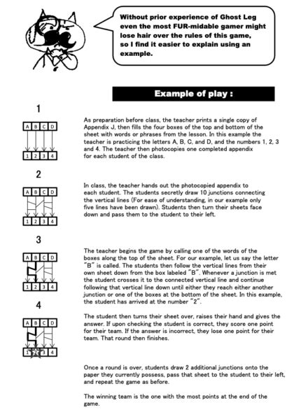 Ghost Leg (Amidakuji) – ESL classroom games.